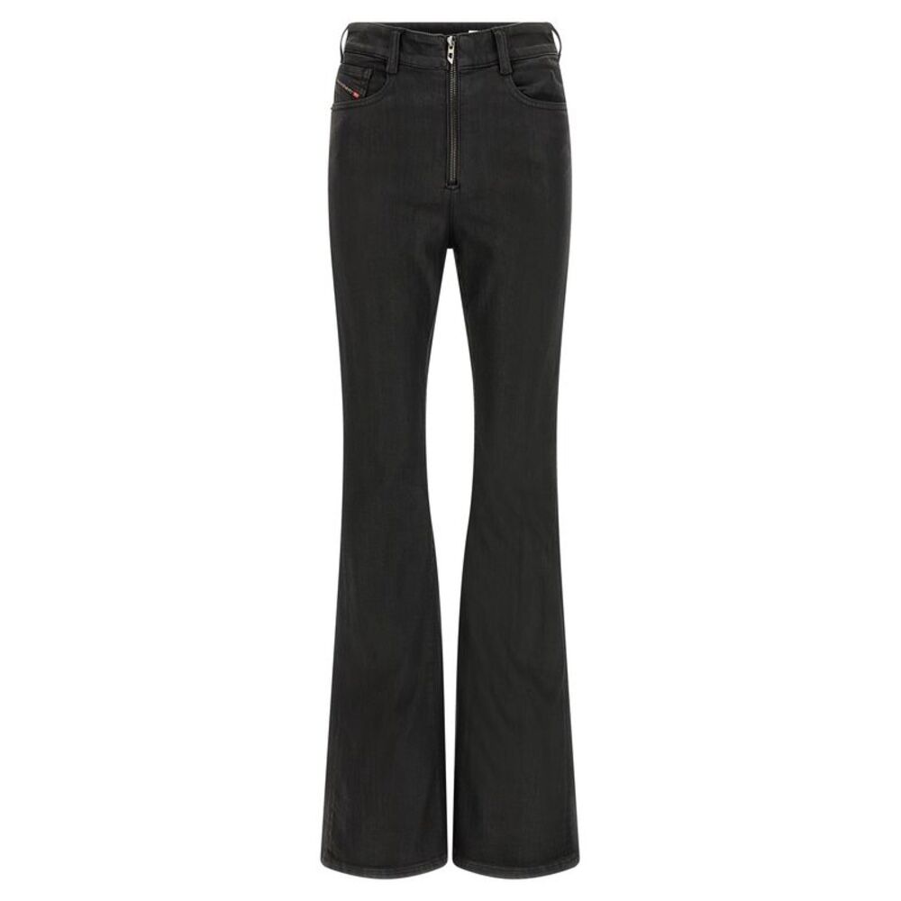 Diesel Black Cotton Slim Fit Women's Jeans